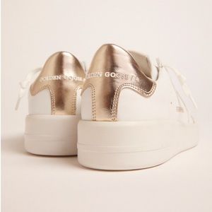 AUTHENTIC Golden Goose Women’s Purestar sneakers with gold-coloured heel tab